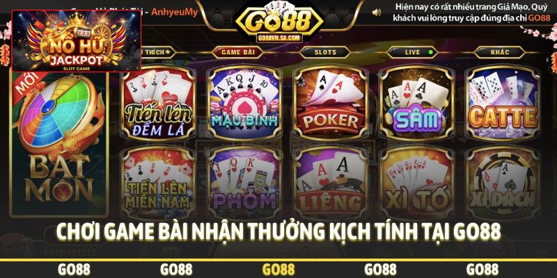 Cổng game bài Go88 với đa dạng trò chơi