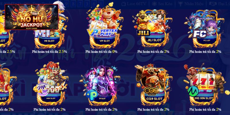 Điểm danh các sảnh slot game nổi bật